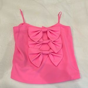 NEUBYRNE BARBARA PINK BOW CAMI NWT SIZE LARGE